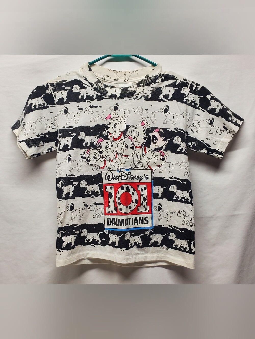 Vintage rare Disney 101 Dalmatians shirt single stitch all over print y2k 80s